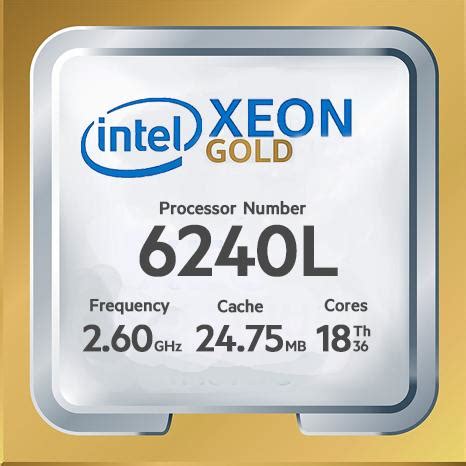 Intel Xeon Gold L Processor M Cache Ghz