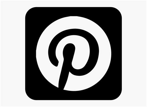 Pinterest Logo Png - Social Media Logo White, Transparent Png - kindpng