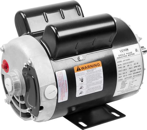 Mophorn Motor Compresor De Aire De 3 Hp 115 V230 V Fla 180a90a 3450 Rpm Eje Con Llave De