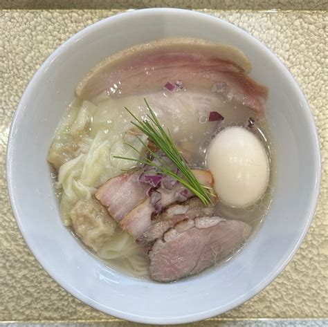 『中華蕎麦〈塩〉特上』宍道湖しじみ中華蕎麦 琥珀 池袋店のレビュー ラーメンデータベース