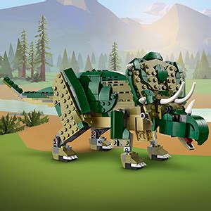 LEGO Creator T Rex 3 In 1 Dino Zum Umbauen In Einen Triceratops Oder