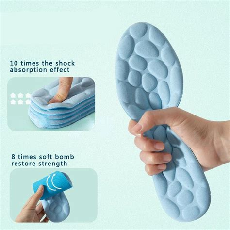 Buy Massage Memory Foam Insoles For Shoes Sole Breathable Cushion Sport Running Insoles For Feet