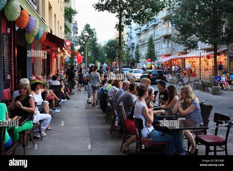 Berlin, Germany, Street restaurants in Berlin -Kreuzberg Stock Photo ...