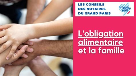 L Obligation Alimentaire Et La Famille Office M R Notaires Associ S