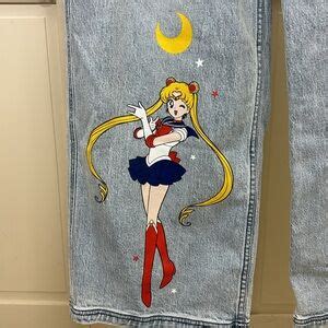 Hot Topic Jeans Nwt Hot Topic Pretty Guardian Sailor Moon Wide Leg Jeans Size 7 Poshmark