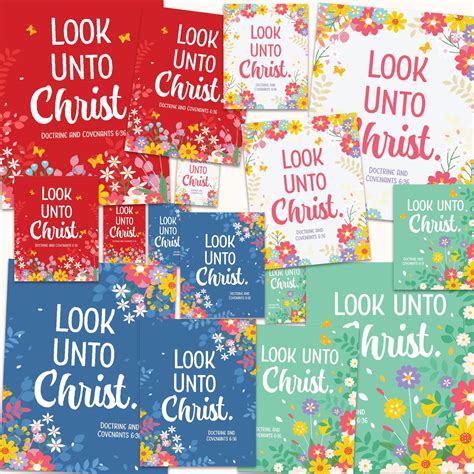 2025 Youth Theme Look Unto Christ Lds Youth Printable Posters And