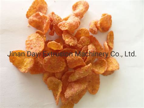 Dayi Crispy Extruded Breakfast Cereal Corn Flakes Making Machine