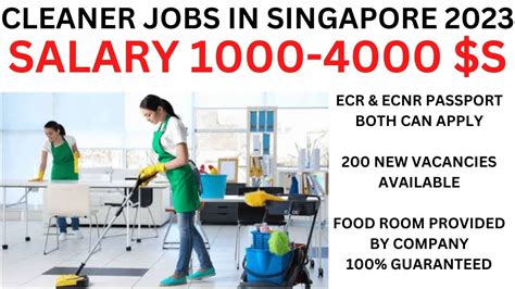 Cleaner Jobs In Singapore🇸🇬 For Freshers L Salary 60 000 1 50 000 Inr New Openings L Work