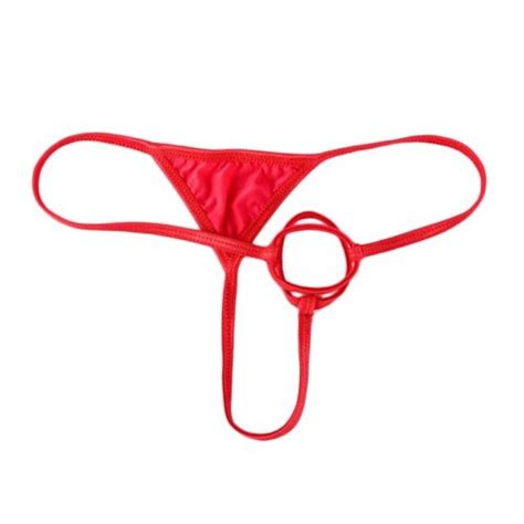 Sexy Herren Ausbuchtung Etui T Back Jock Riemen G String Einfarbig