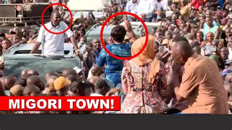 See Why Ruto Was Forced To End His Rally Abruptly While In Migori Today