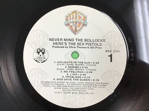 Yahoo オークション LP SEX PISTOLS NEVER MIND THE BOLLOCKS