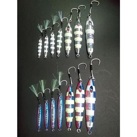 GENCHI JIGS BUDGET MEAL WITH FREE ASSIST HOOKS JIGAHOLIC JIGS FOR