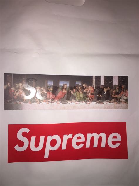 Supreme Rare Supreme Last Supper Box Logo Sticker Grailed