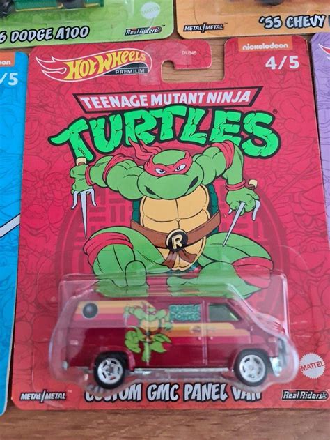 Kompl Set Hot Wheels Premium Mutant Ninja Turtles TMNT 2022