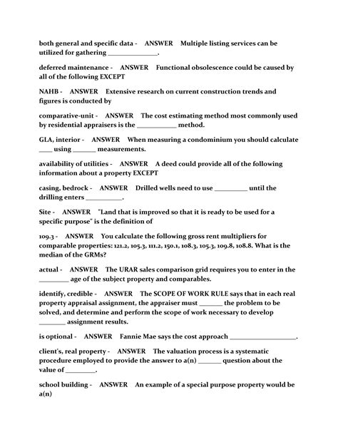 Solution Basic Appraisal Procedures Practice Exam Studypool