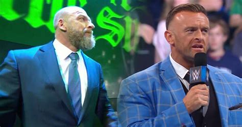 Wwes Triple H Reveals Nick Aldis As Smackdown General Manager And