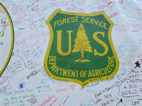 Forest Service Shield On Truck People Signed The Banner On Flickr