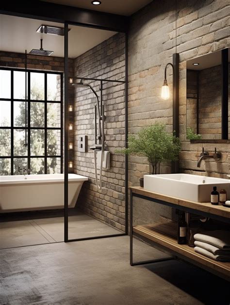 9 Exposed Brick Bathroom Ideas For A Modern Rustic Feel Artofit