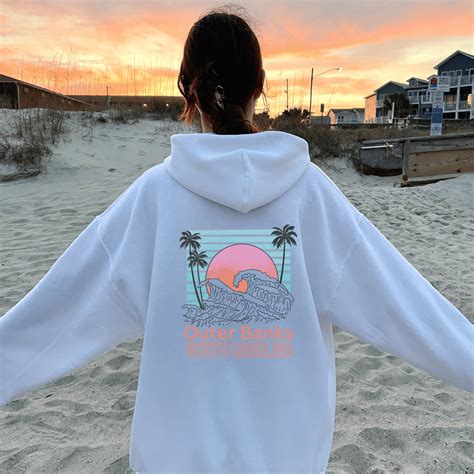 Outer Banks Hoodie Outerbanks Sweatshirt Beach Hooded Etsy