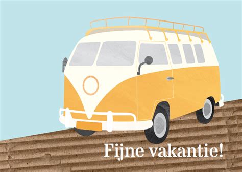 Vakantiekaart Camper Busje Vakantiekaarten Kaartje2go