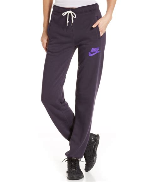 Nike Rally Straight Leg Sweatpants In Purple Lyst