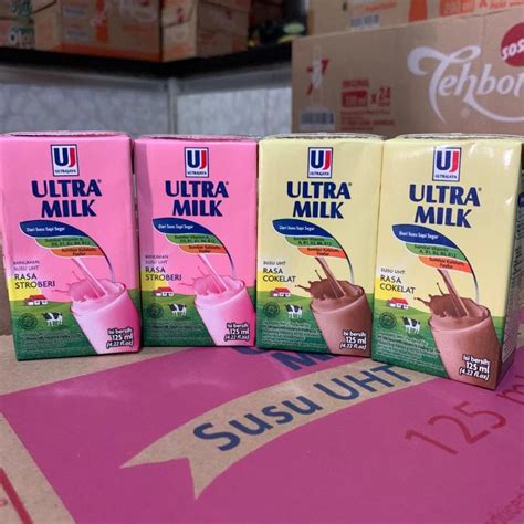 Jual Susu Ultra 125 Ml 1 Dus Isi 40 Kotak Minuman Susu Sapi Segar