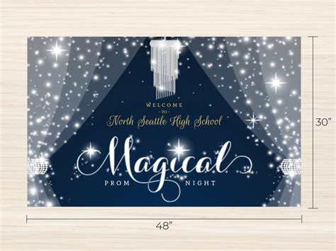 Magical Night Crystal Prom Banner Banner Prints