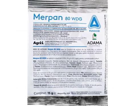 Fungicid De Contact BIO Merpan 80 WDG 1Kg