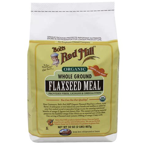 Bob S Red Mill Organic Whole Ground Flaxseed Meal Gluten Free The Consumption