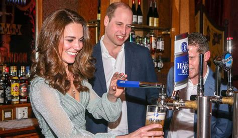 Kate Middleton And Prince William Pull A Pint As They Enjoy Visit To