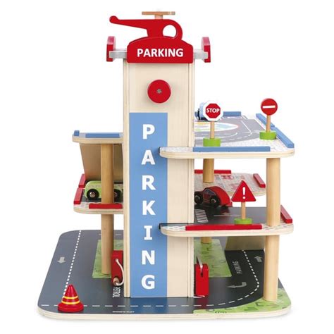 Garage de voiture en bois WOOD N PLAY King Jouet Suisse Activités d