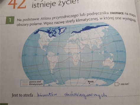 Na podstawie Atlasu przyrodniczego lub podręcznika zaznacz na mapie