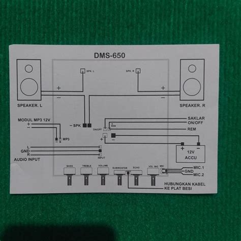 Jual Dms Mp Bluetooth Power Amplifier Mobil Stereo W Accu V