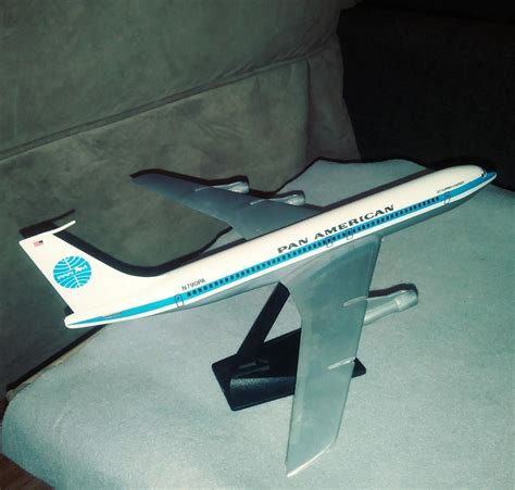 Pan American Am Boeing 707 320 Desk Display Jet Model 1100 Aircraft Es