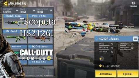 Call Of Duty Mobile Testando A Escopeta Automatica Hs Youtube