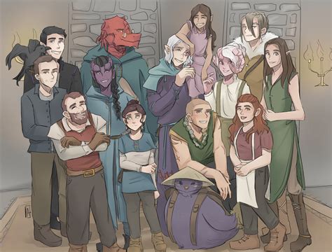 Oc Art Our Campaigns 6 Pcs And The Best Npcs Of 18 Sessions Of