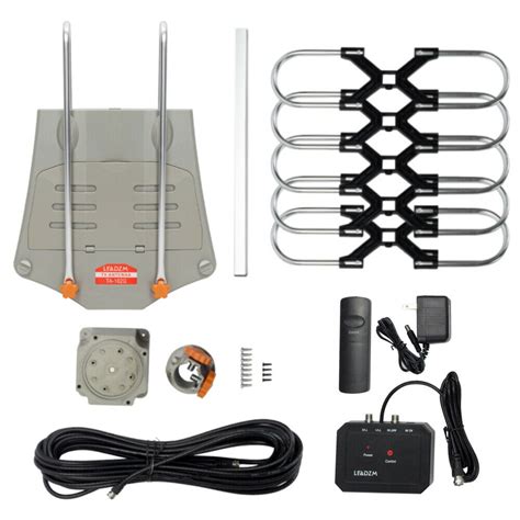 990 Mile Outdoor Tv Antenna Motorized Amplified Vuhf Hdtv 1080p 4k 360