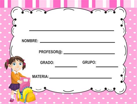 Etiquetas Para Cuadernos BONITO PARA IMPRIMIR