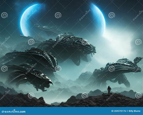 Alien Planet Fantasy Sci Fi Background Series 8 of 155 Stock ...