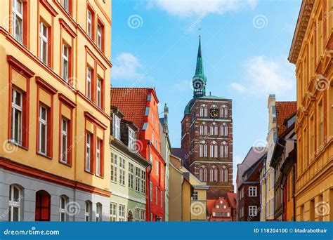 Cityscape Of The Hanseatic City Stralsund Germany Stock Photo Image