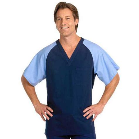 Fashion Seal Healthcare Unisex Poplin Raglan Sleeve Scrub Shirt