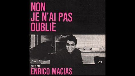 Enrico Macias Non je n ai pas oublié conceptkaraoke YouTube