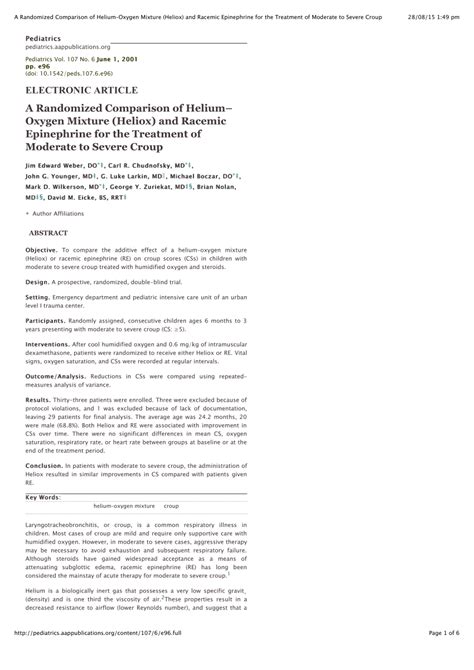 (PDF) A Randomized Comparison of Helium-Oxygen Mixture (Heliox) and Racemic Epinephrine for the ...