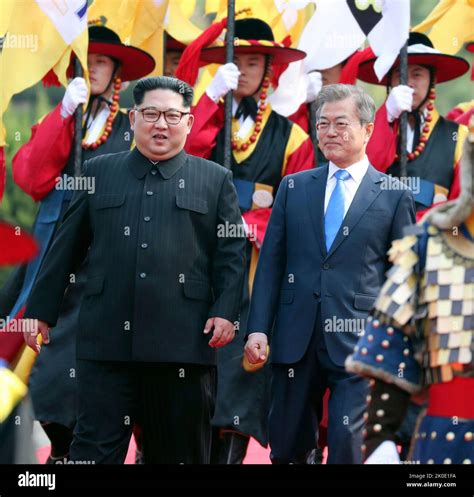 The April 2018 Inter Korean Summit Took Place On 27 April 2018 On The