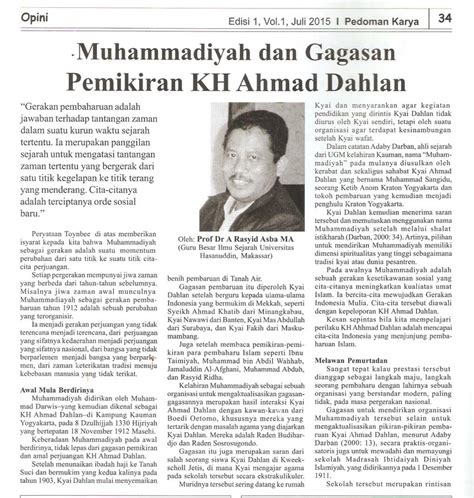 Muhammadiyah Dan Gagasan Pemikiran KH Ahmad Dahlan