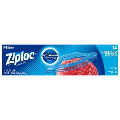 Save On Ziploc Double Zipper Galllon Freezer Bags Order Online Delivery