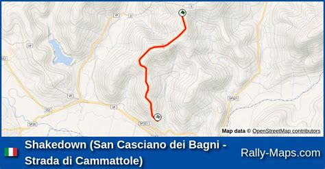 Shakedown San Casciano Dei Bagni Strada Di Cammattole Stage Map