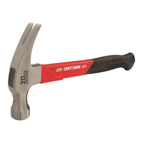 Craftsman 20 Oz Smooth Face Steel Head Fiberglass Claw Hammer In The