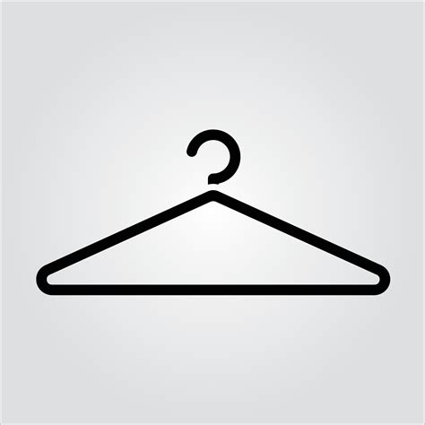 Isolated Glyph Hanger Icon Scalable Vector Graphic Vector Art