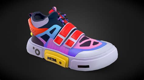 Stylized Sneaker 3d Model By Nezihyaman [719aa76] Sketchfab